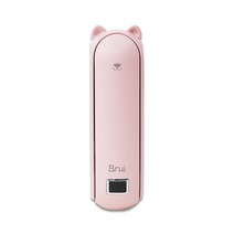 브루이 대용량 4800mAh 포켓 휴대용 미니 손 선풍기, 핑크