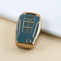 제이엠 쌍용 스마트 키케이스 키링 스트랩 TPU 키커버, 쌍용 3버튼 경고음 블루