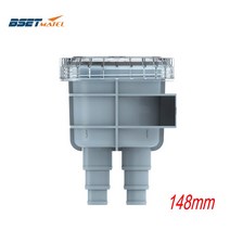 해양 보트 148mm 흡입 원시 해수 스트레이너 필터 래프팅 액세서리 호스 크기 1 quot1.25quot 1.5 quot보호 엔진에 적합
