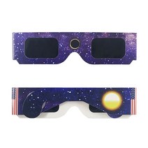 VR VR기기100 개/몫 인증 안전 3D 종이 태양 안경 lentes vr 이클립스 뷰, 한개옵션1, 03 Sky
