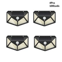 LED 전광판 100144 LED 태양 PIR 모션 센서 빛 태양 Led 빛 야외조명, 100Led 4Pcs