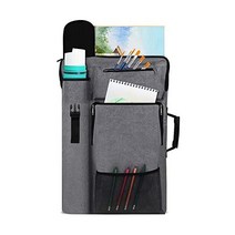 TreochtFUN 아트 포트폴리오 케이스 18 X 24 백팩 토트백 포함 미디엄 크기 그레이 229559, 회색.