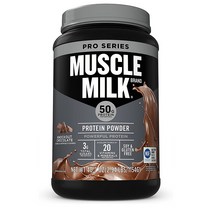 머슬 밀크 프로 프로틴 파우더 1.15kg 넉아웃 초콜릿 Muscle Milk Pro Series Protein Powder Knockout, 1개