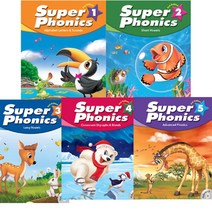Super phonics 슈퍼 파닉스 1 2 3 4 5 SB WB, Phonics 2 + Work Book