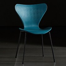 엔틱 식탁의자 주방 엔틱 등받이 가구 고급 쿠션 카페 인테리어, 네이비 의자+의자다리(검은색)