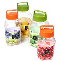 물김치통 담금주용기 매실청 과실청 용기 담금술 대형용기, 2L(2000ml)