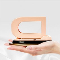 건식 미니 전기 다리미 여행용 휴대용, 살구색