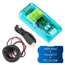 PZEM-004T AC 디지털 다기능 미터 전압 전류 모듈 개폐/폐쇄 CT AC80-260V 10A 100A TTL COM2 COM3 COM4, [04] Type D, 04 Type D