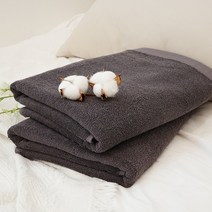 쉬라즈 모노바스 30수 바스타올 450g 2장, 2개, 차콜그레이