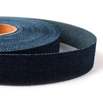 [Y-39-12]데님리본 25mm 진청 1yd(90cm)