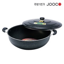 주방1번가 주코(JOOCO) 삼우튀김팬 튀김솥 대형 프라이팬 다용도 튀김팬, 33cm(지름), 1개