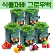 식물재배 그로우백 홈가드닝 베란다텃밭 정원 화분, 10갤런(35x50)