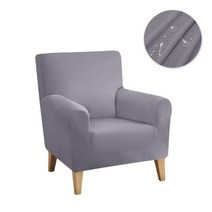 스윙체어 흔들의자 안락의자 편한의자 1인용방수 안락 의자 커버 스트레치 분리형 경사 암 백 슬립 홈 클럽, 10 Silver_01 1 Pc