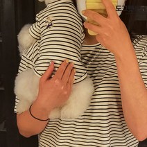 강아지티셔츠 강아지의류 커플룩, 블랙