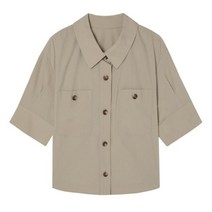 버튼장식투포켓블라우스EB2436BE