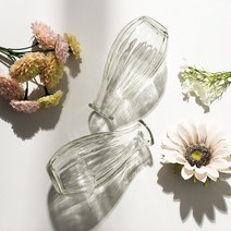 둔떼 라인호리병 투명 유리화병 인테리어꽃병