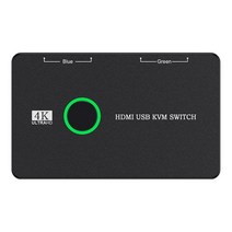 모니터 분배기 셀렉터 HDMI 호환 USB KVM 스위치 마우스 프린터 HD 모니터용 USB3.0 스플리터 4 포트 4K UHD, 21730