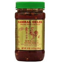 Huy Fong 후이퐁 닭표 삼발 올렉 칠리소스 226g 6팩