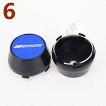 휠캡 60MM OD / ID 센터 림 캡 MUGEN VTEC 스푼 스포츠 스티커 커버 휠 허브 4 개, 06 6