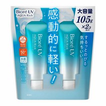 비오레 UV 아쿠아리치 워터리 에센스 썬크림 85g 2팩, 단품, 2개