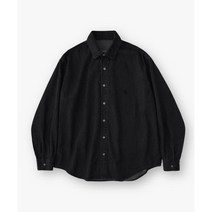 여성 봄 반팔 셔츠 블라우스 라퍼지스토어 [23SS Ver.]시티보이 빅오버 워싱 데님 셔츠_Washed Black