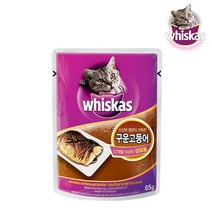 [브이펫] [위스카스]고양이 파우치 구운 고등어 85g 24팩, 상세 설명 참조, 상세 설명 참조