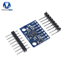 자이로센서 기울기센서 gy-521 mpu-6050 mpu6050 모듈 3 3중 축 스코프 가속도계 호환 보드 arduino iic i2c 인터페이스 6050, 없음