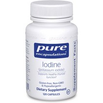 Pure Encapsulations 퓨어 인캡슐레이션 아이오딘 요오드 225mcg 120정 Iodine Potassium Iodide, 1개