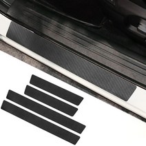 자동차 액세서리 튜닝 4pcs 자동차 도어 씰 스티커 audi a4 a3 bmw x3 x5 e39 alfa romeo cruze 용 안티 스크래치 프로텍터 데칼 자동 튜닝, 로고 없음