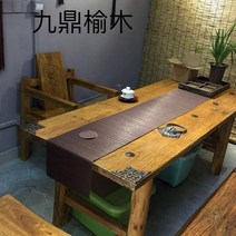 고재 테이블 우드 업소용 사각 식탁 고제 가구 카페 원목 상판 나무 거실 느릅나무, 거치대 구조, 조립하다., 철예화각수두상 (170x60높이75)