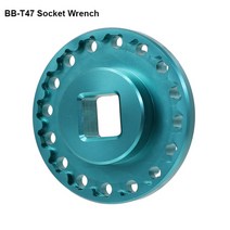 자전거 하단 브래킷 제거 렌치 BB T47 설치 및 분해 소켓 16T 스패너 수리 도구, [02] BBT47 Socket Wrench, 02 BBT47 Socket Wrench