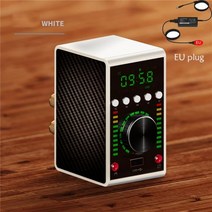 2*68W 블루투스 앰프 5.0 Infineon MA12070 디지털 오디오 파워 클래스 D USB DAC 24bit/192kHz HiFi 스테, 03 white with EU plug