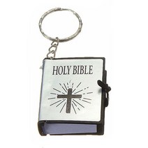 HOLYBIBLE 가죽 성경책 펜던트 목걸이 미니어쳐 납골당꾸미기 처 추모장식 FRANKLIN 키링 봉안당 미니 성서 열쇠 고리 실제 종이 읽기 가능 종교 기독교 십자가 홀더 자동, 3.Bsilver