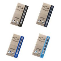 파카 만년필 잉크 카트리지 PARKER INK REFILLS, 본상품선택, 낱개-청색