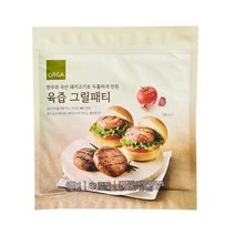 풀무원 존맛탱 올가 한우와 국산 돼지고기로 만든 그릴패티 아이 어른 간식 식사대용 간편식 요기 밀키트 식사대용 400g, 1개