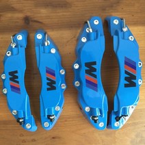 캘리퍼커버 브레이크튜닝 KUNBABY 금속 브레이크 캘리퍼 커버 M 성능 자동차 스타일링 장식 BM W X1 3 4 5 6 E90 E92 E93 F20 F21 F30 F31, [08] Blue Black 3M, [04] 2 size M