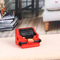 레트로 타자기 복고 빈티지 카페소품 감성 아날로그 1:12 인형 집 미니 시뮬레이션 빈티지 타자기 미니어처, 한개옵션2, 02 Dollhouse typewriter, 한개옵션1