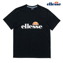 [엘레쎄] 남녀공용 오리진 빅로고 반팔 티셔츠 (레귤러핏) EL2UHTR365_BK