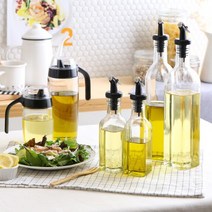 오일병 기름 식초병 간장병 양념병 11종 시노글라스, 상품명, 09.원터치 오일병 화이트 500ml 2p세트