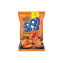 롯데 인간사료 스낵바 노가리칩 오잉 75g 4봉 사무실다과 홈파티, 6개