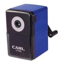 쫰툥쾡콱쿅CARL)연필깎이(CP-90N 블루) 미끄럼방지 책상용 핸들 수동 문구용깍이 사무용 고정 펜슬샤프너 탁상용^l^tm-+, 채룩!!, 채룩!!