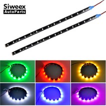 자전거 2 pcs led 스트립 30cm 블루 자동 인테리어 자동차 스타일링 조명 dc, 빨간색