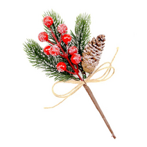 [드그라쎄] 크리스마스 리스 만들기 diy - 스노우베리 솔가지 조화 크리스마스 장식 실크플라워, 1개