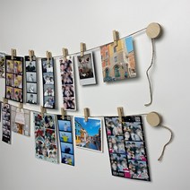 뜨개질 벽장식 사진걸이 아기방인테리어 생일파티용품, 상세페이지 참조