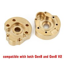 INJORA-무거운 황동 카운터 웨이트 포털 드라이브 하우징 스티어링 너클 1/10 RC 크롤러 자동차 레드캣 Gen8 업그레이드 부품, 외부 포털 하우징B