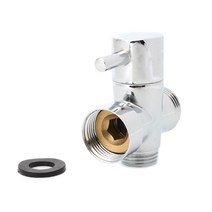 황동 샤워 팔 디버터 밸브 욕실 범용 샤워 시스템 크롬 2 웨이