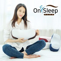 밸런스닥터 온슬립 일자 목이 편한 경추베개, 온슬립-딥레드
