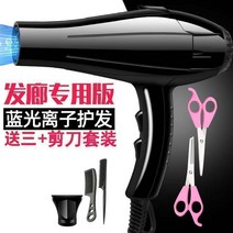 음이온드라이기 머리를보호 여성 가정용 전동 드라이어 스마트 온도조절 다단기어 블루레이 송풍기 3929122409, 블루레이 이발판 9000 3_가위 과
