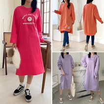 아이우먼 겨울 빅사이즈 기모 롱 원피스 10종 모음