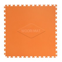 우리 스포츠매트 층간소음 충격흡수 냉기차단 체육관 퍼즐매트 25T(WT), 주황